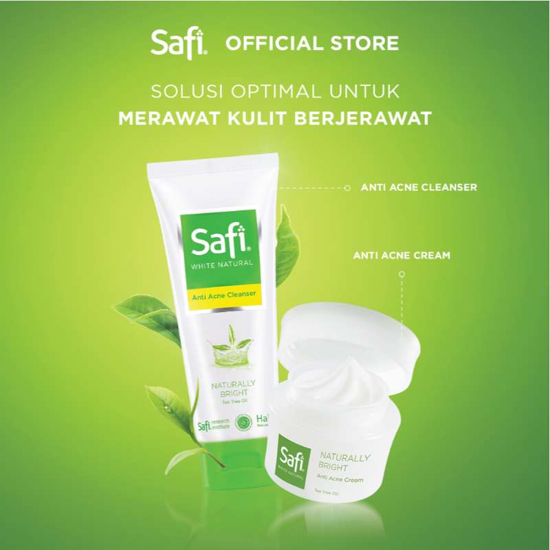 Jual Safi White Natural Anti Acne Cleanser TTO [100 g