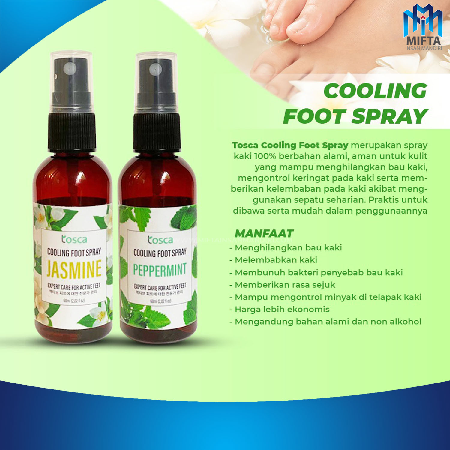 Jual SPRAY PENGHILANG BAU KAKI / FOOT SPRAY / COOLING FOOT SPRAY di