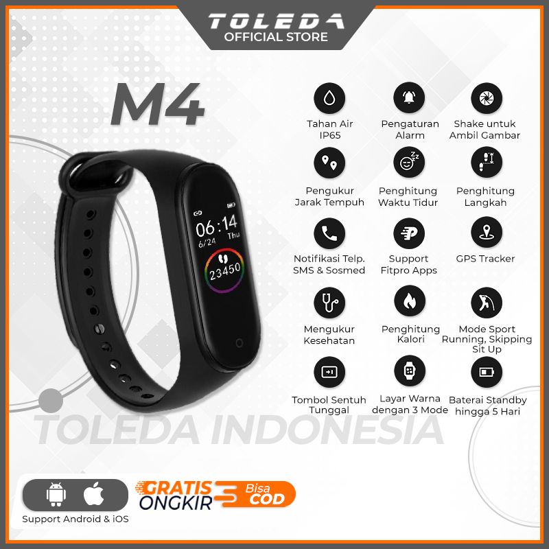 Jual OEM M4 Smartband di Seller baisno - China | Blibli