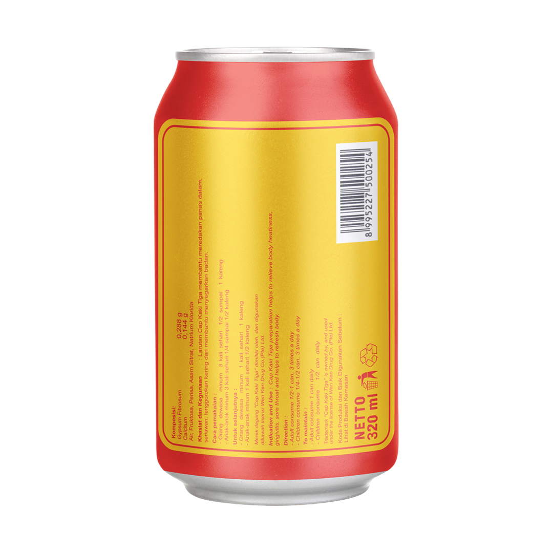 Promo Cap Kaki Tiga Rasa Strawberry Kaleng [320 Ml] Diskon 12% Di ...