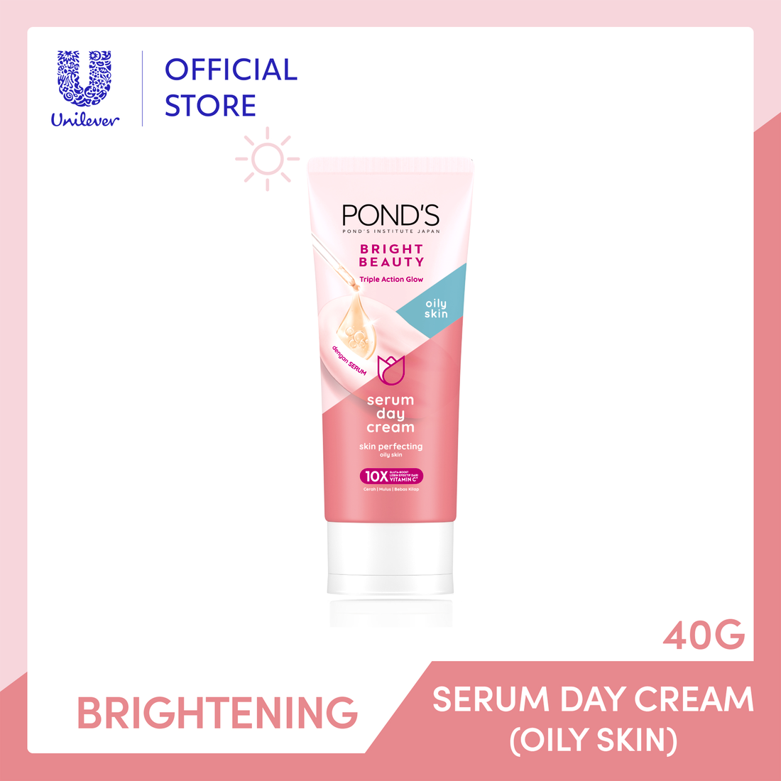 Jual POND'S Bright Beauty Skin Perfecting Cream for Oily Skin [40g] di