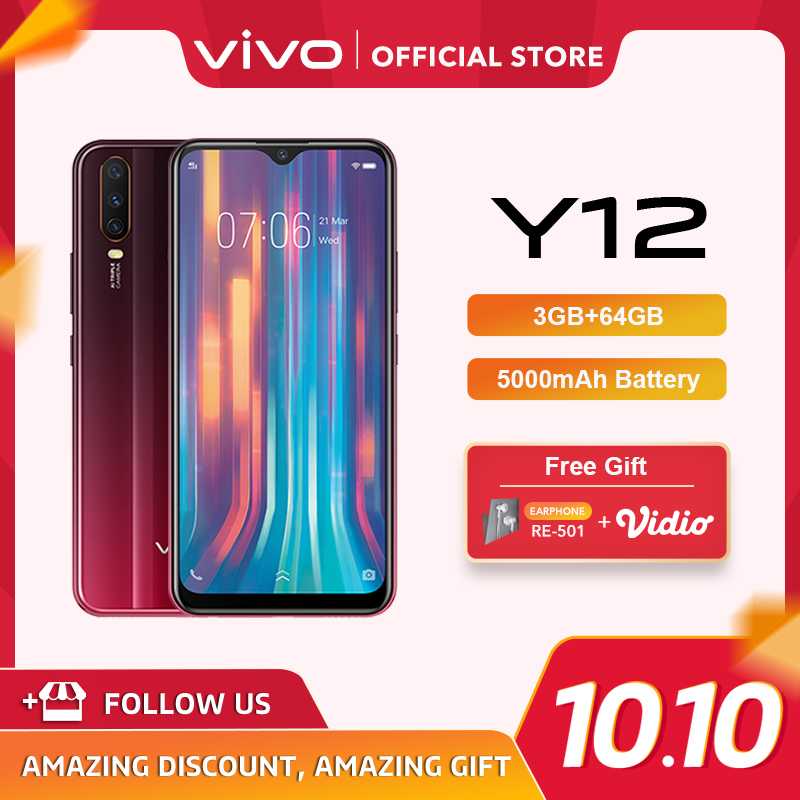 âˆš Vivo Y12 Smartphone [64gb/ 3gb] Terbaru Juli 2021 harga