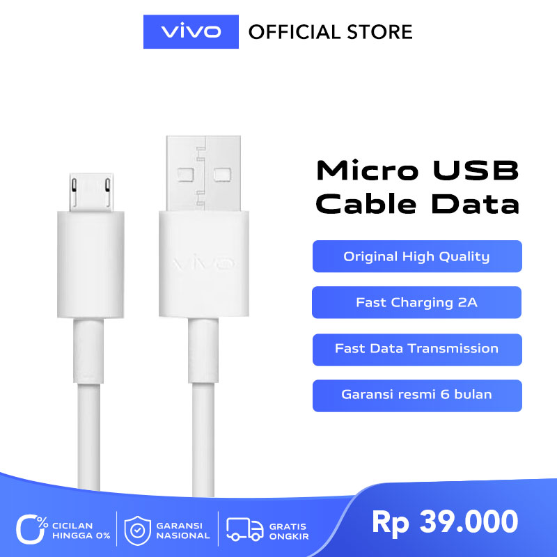 Jual vivo Original Micro USB Data Cable 2A Online Mei 2021 | Blibli