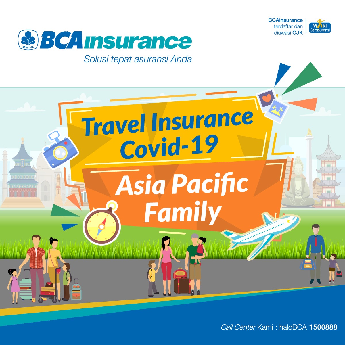 Jual Travel Insurance Asia Pacific Family with Covid Coverage Each Week 5 Orang Ekonomi di