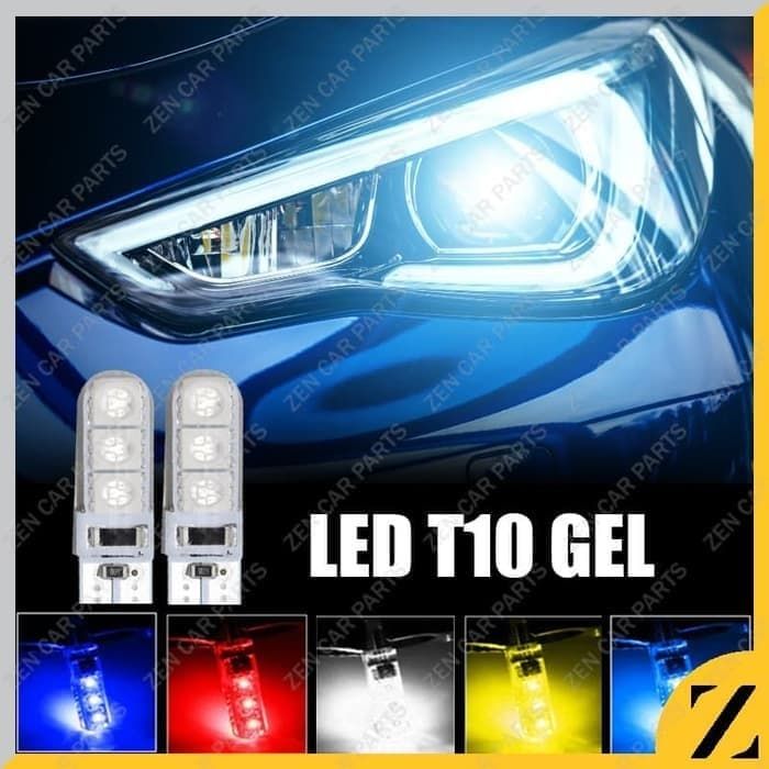 Promo Lampu LED T10 GEL JELLY Sein Senja Mundur Lampu plat Tahan Panas