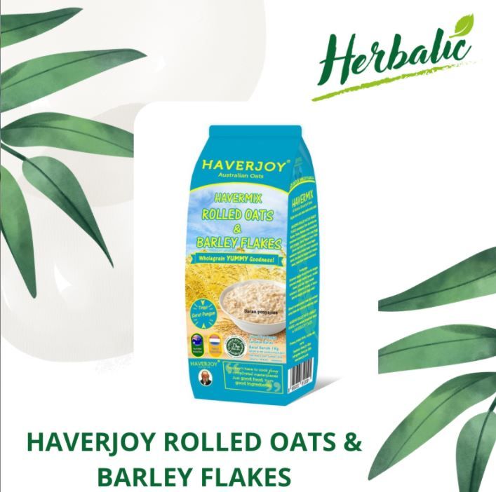 Jual Haverjoy Rolled Oats & Barley Sereal [1 kg] di Seller Hokky Fruit