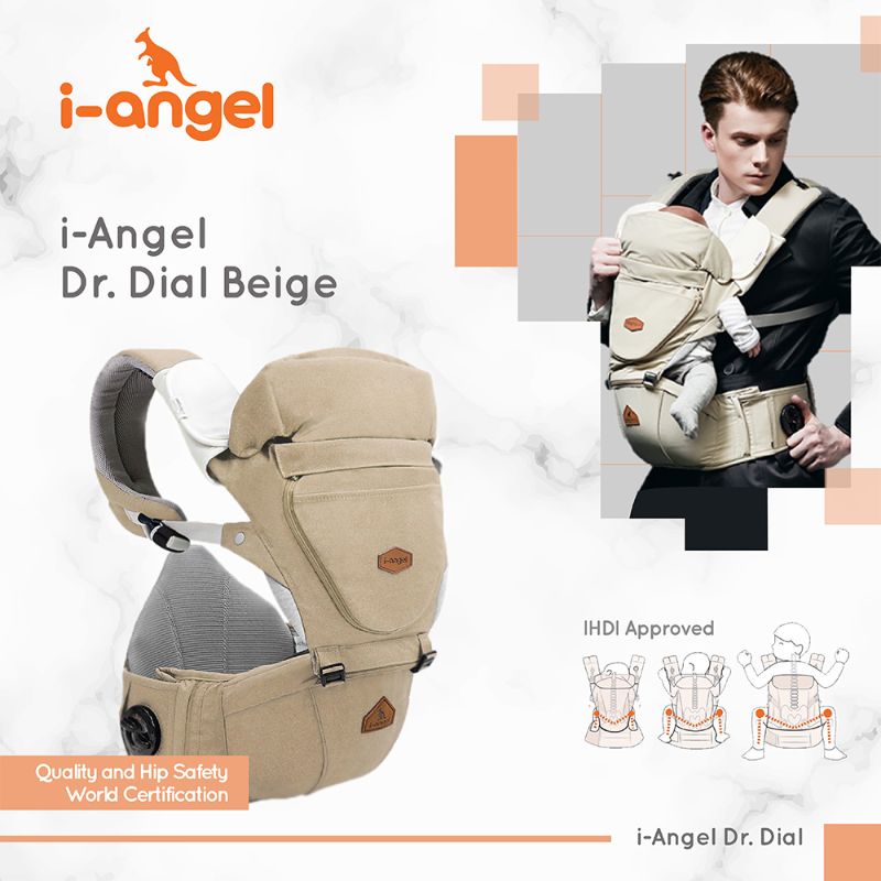 I Angel Dr. Dial Water Resistant Gendongan Bayi Beige