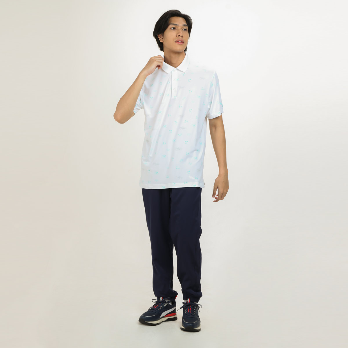Promo Puma Men Golf Polo Shirt Cloudspun Lahaina Baju Golf Pria [533791 ...