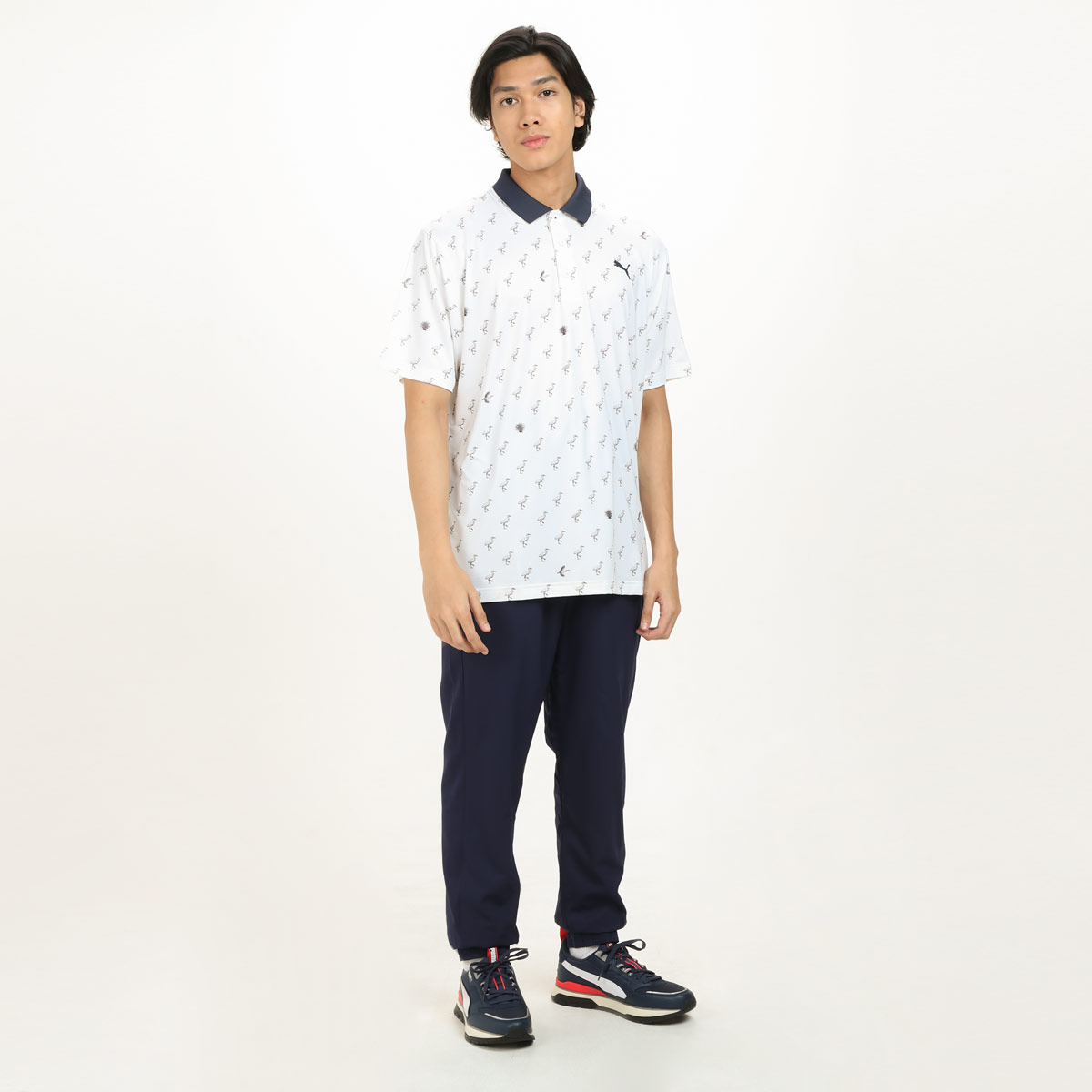 Promo Puma Men Golf Polo Shirt Mattr Egrets Baju Golf Pria [533794 01