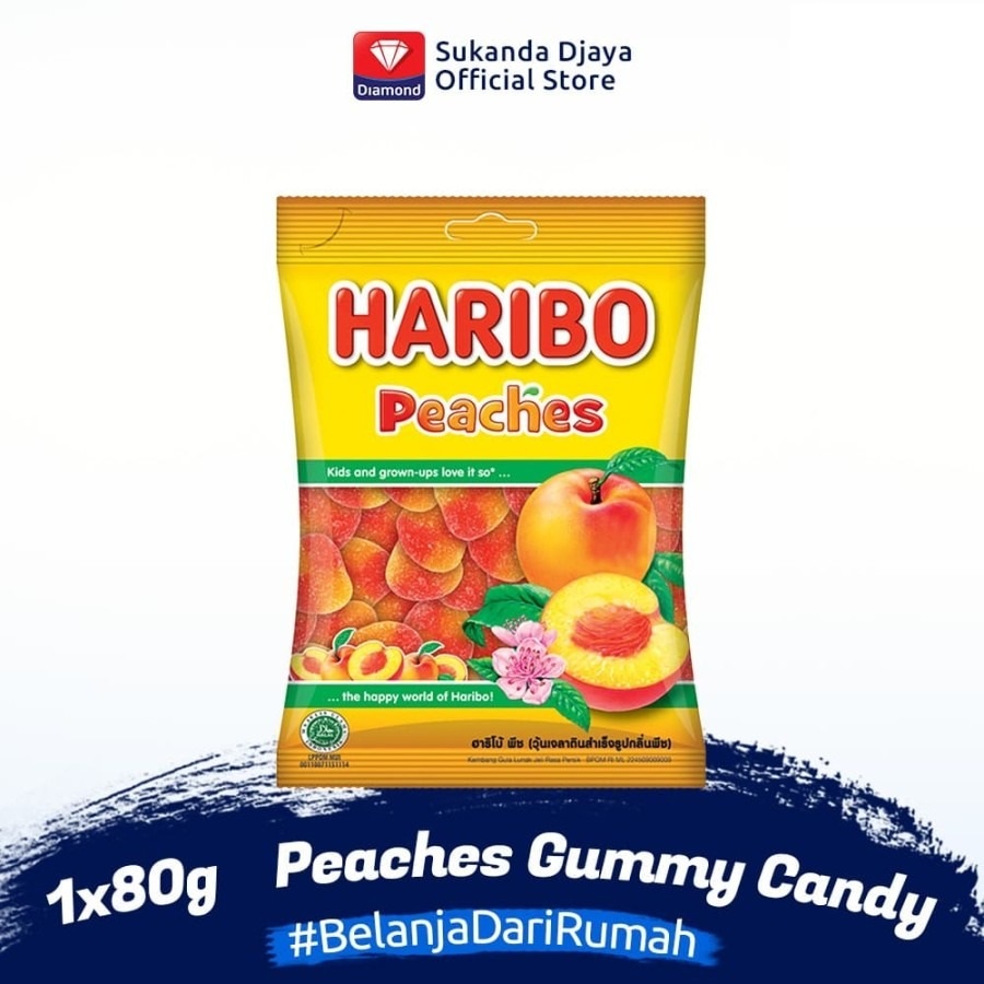 Jual Haribo Peaches Permen [80 g] di Seller Sukanda Snack Store - Slipi ...