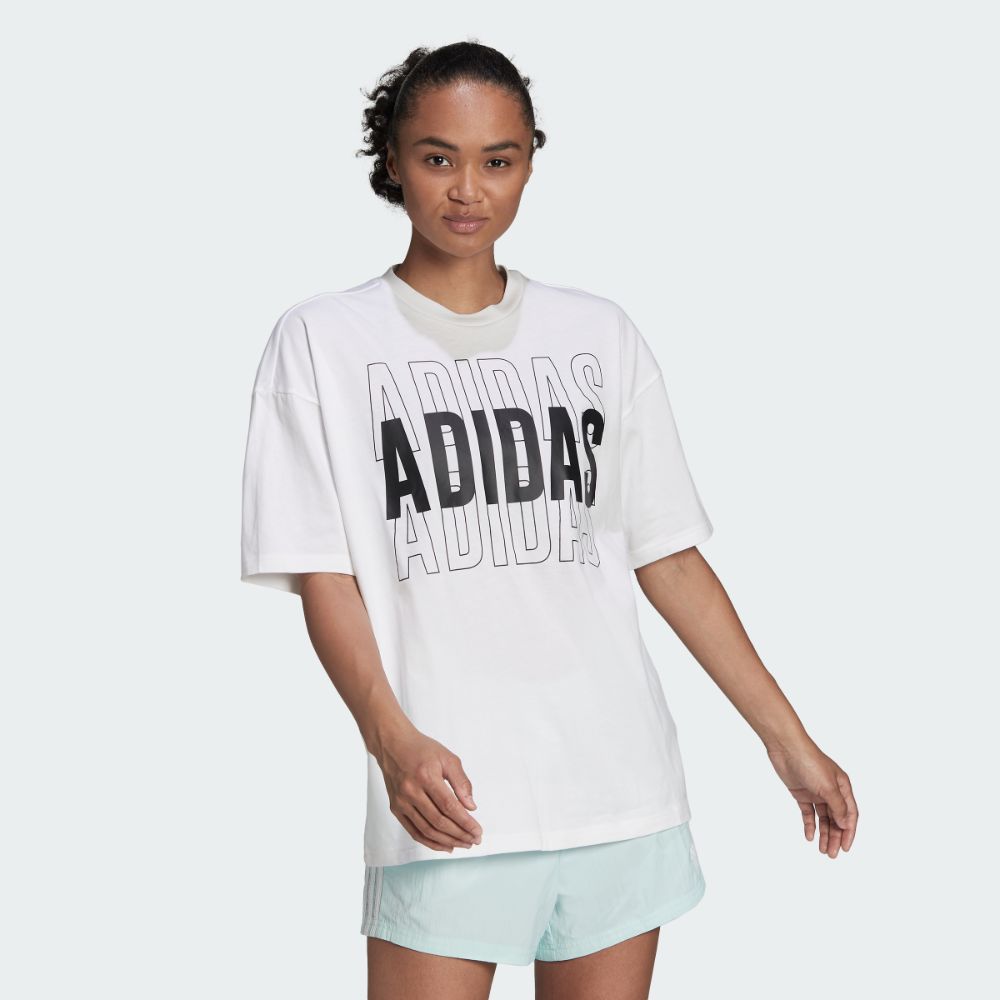 Jual adidas Logo Oversize T Shirt Baju Wanita HD1781 XS di