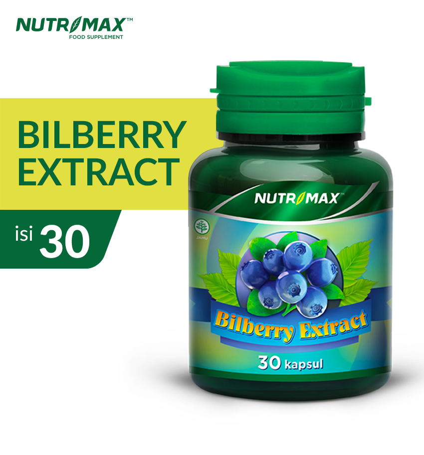 Jual Nutrimax Bilberry Extract Suplemen Kesehatan [30 Capsules] di