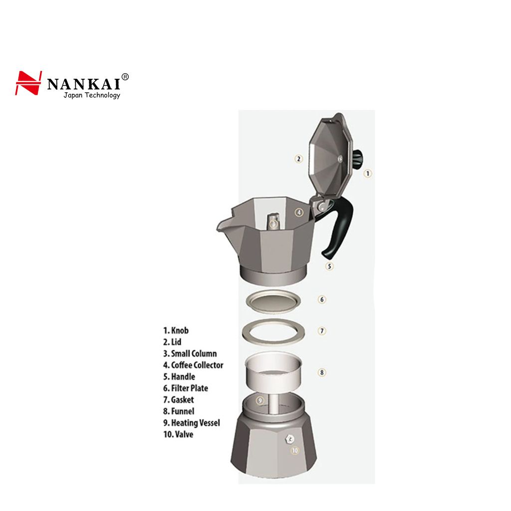 Jual Nankai Mokapot Espresso Coffee Maker 405 Ml Online April 2021 Blibli