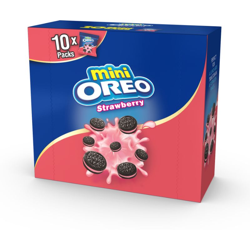 Promo Mini Oreo Biskuit Strawberry Box [10x20.4g] Diskon 17% Di Seller ...