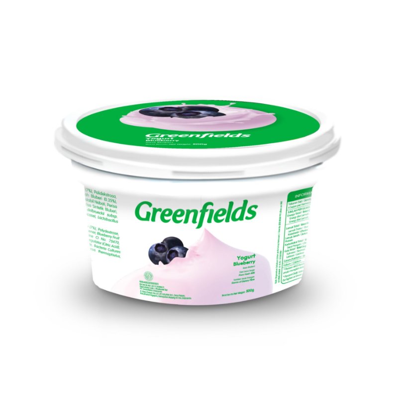 Promo Greenfields Yogurt Blueberry [500 g] Diskon 15 di Seller
