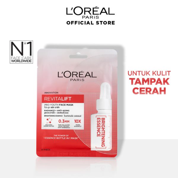 Download Jual L Oreal Paris Revitalift Pro Youth Face Mask Radiance Anti Aging Online November 2020 Blibli Com PSD Mockup Templates