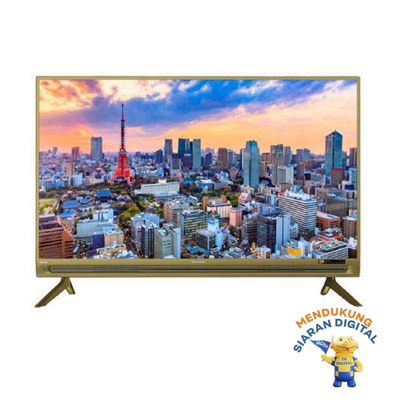 Jual KUY! - Sharp 2T-C40AE1-AM Easy Smart TV LED - Gold [40 Inch