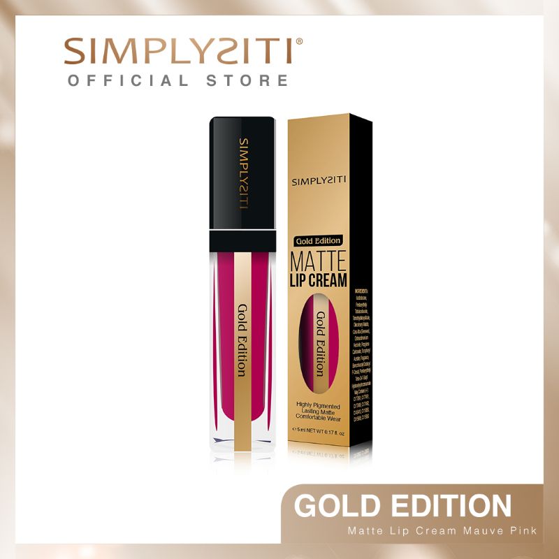 Simplysiti Gold Edition Matte Lip Cream Terbaru Agustus 2021 Harga Murah Kualitas Terjamin Blibli Lipstik simplysiti tahan lama