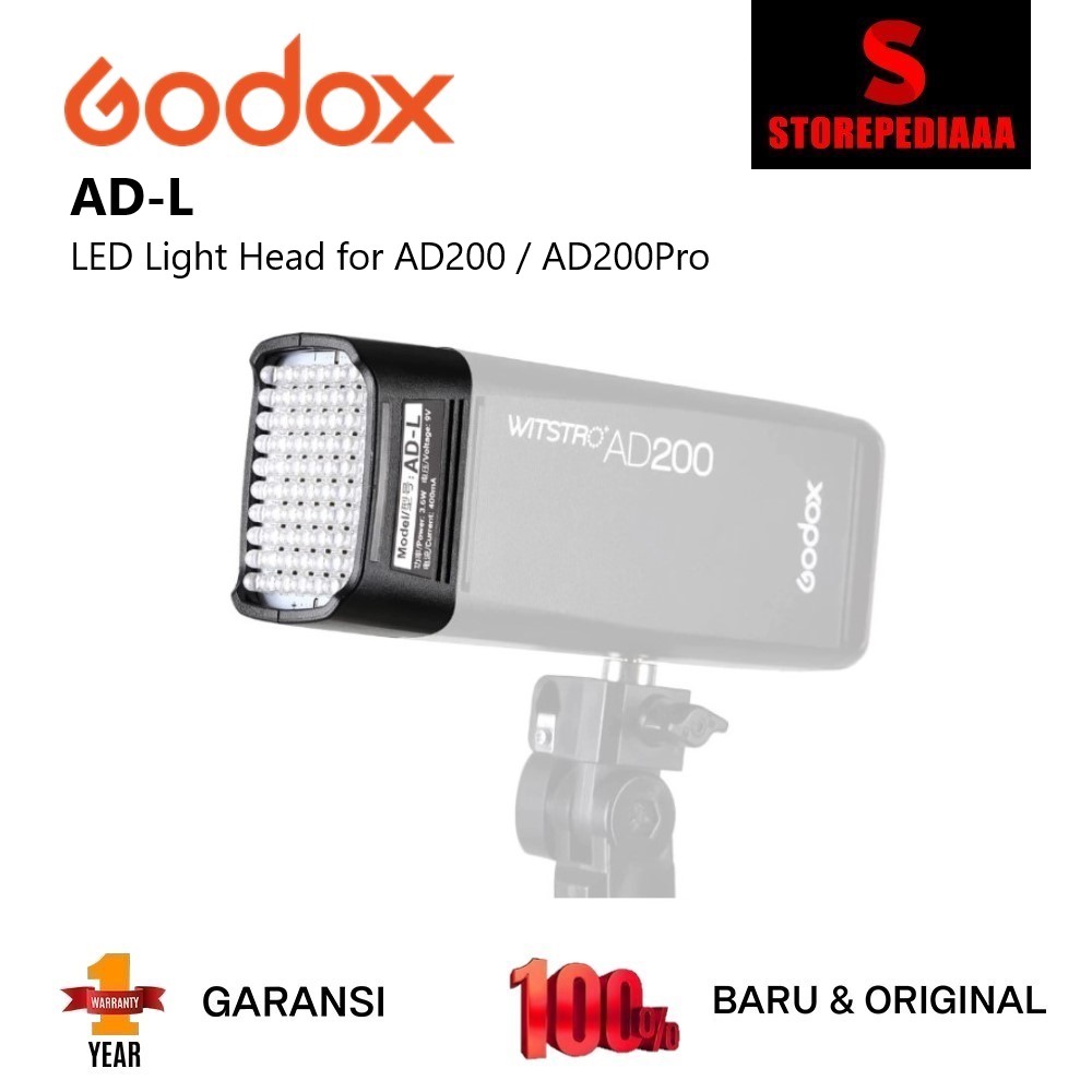 Jual Godox Adl Led Light Head For Ad200 And Ad200pro Flash Adl Di