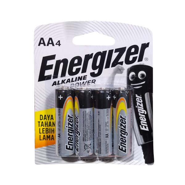 Promo ENERGIZER ALKALINE POWER AA4 - BATERAI Diskon 4% di Seller