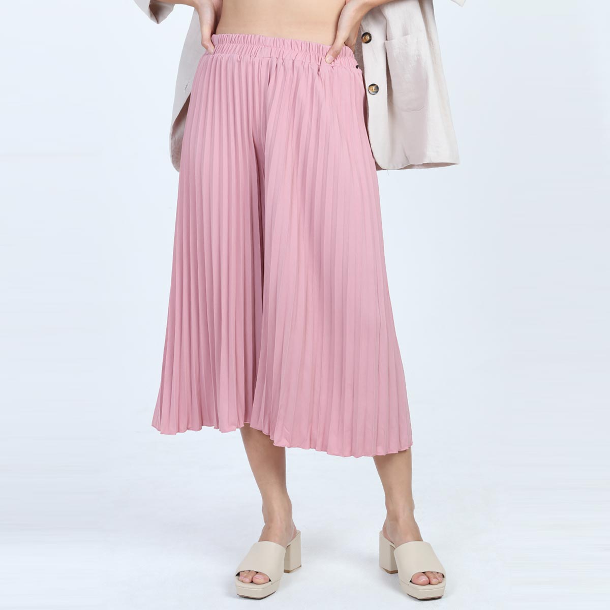 Promo 9 to 12 Pretty Pleats 7/8 Culotte Celana Panjang Wanita ...