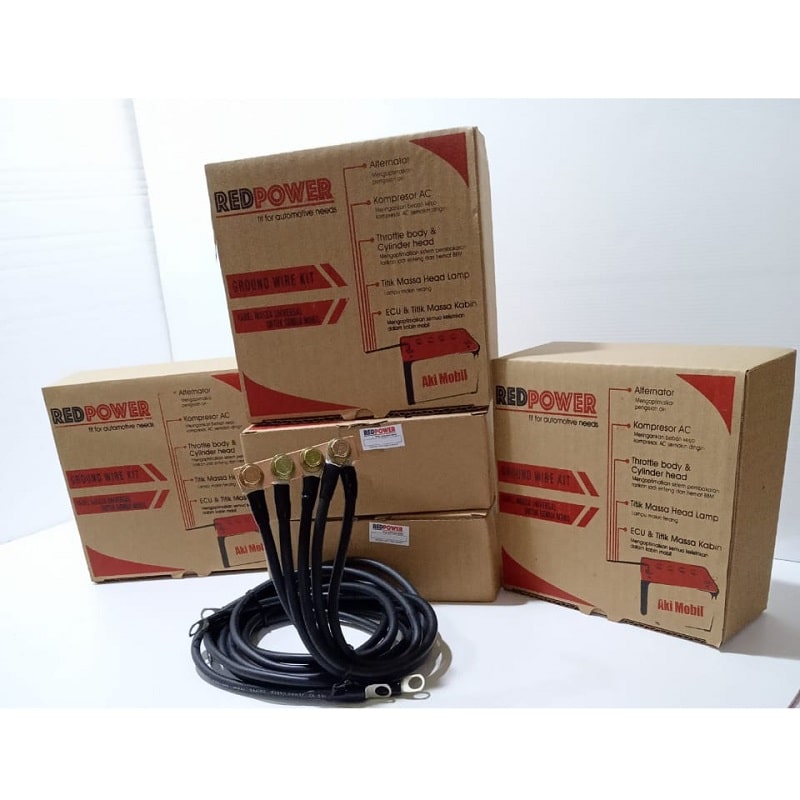 Jual Redpower NYAF Ground Wire Kit Kabel Grounding Mobil Hitam [10mm