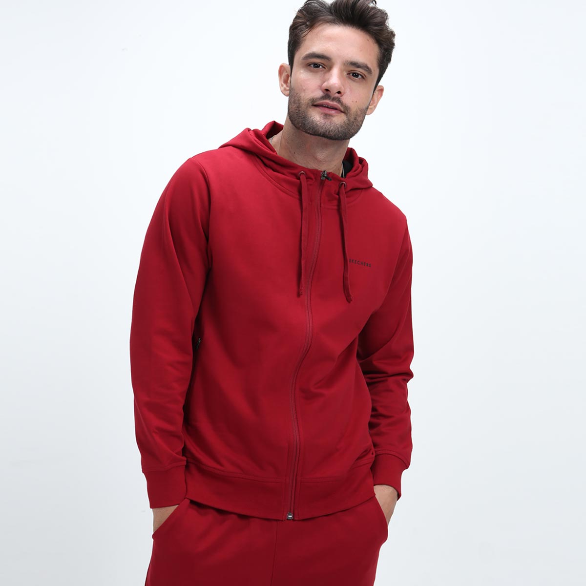 Skechers sweatshirts mens red deals