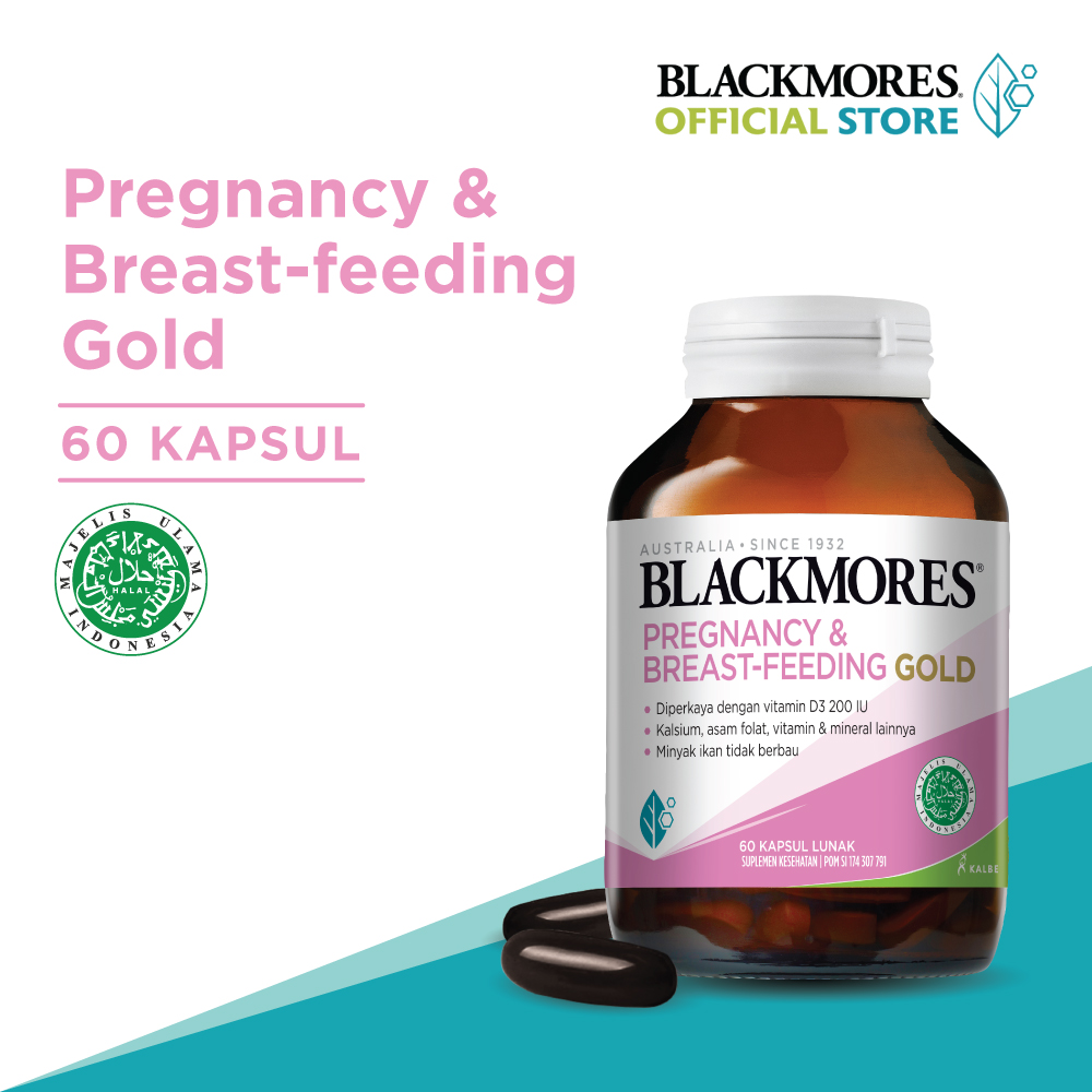 Jual Blackmores Pregnancy & Breastfeeding Gold [60 Kapsul] Reformulasi