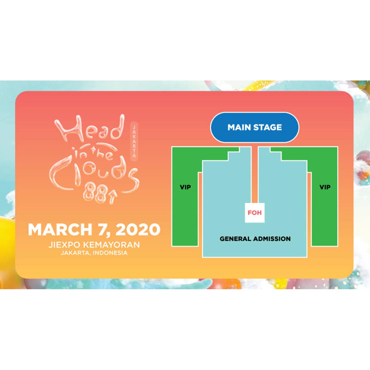 Jual Head In The Clouds 88 Jakarta Reguler Eticket Di Seller Blibli