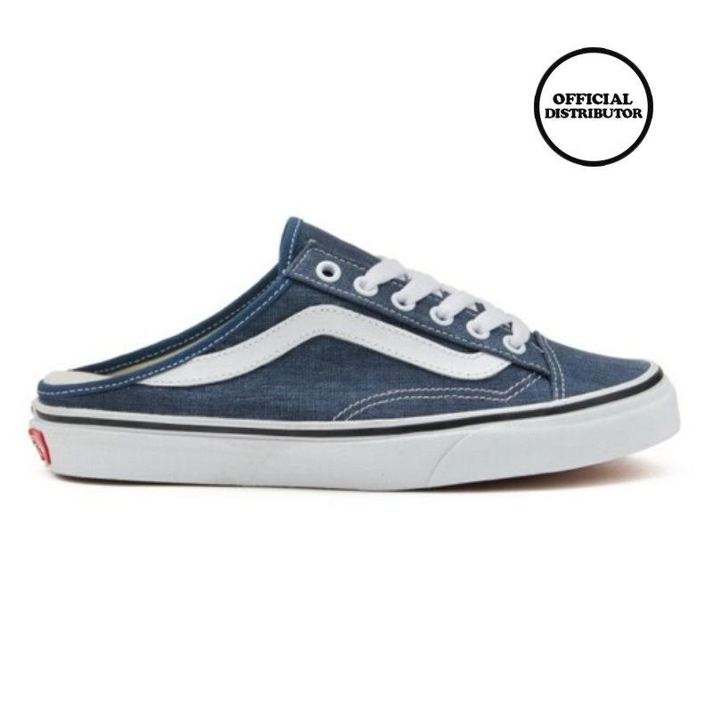 Jual Vans Style 36 Mule Sepatu Slip On Stone Wash Dark Denim 8