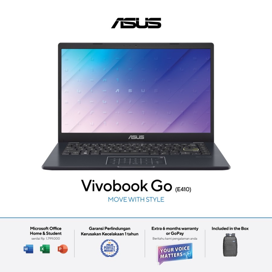 11 6 Intel Celeron 1 6 Ghz 4 Go Ssd 1 To Promo ASUS E410MAO-VIPS457 Notebook - Black ( N4020 / 4GB / 512GB SSD / UMA / 14 VIPS FHD / BLK / OPI / WIN 11 ) Diskon 15% di Seller Blibli Official Store (Laptop) - Kota Jakarta Timur, DKI Jakarta | Blibli