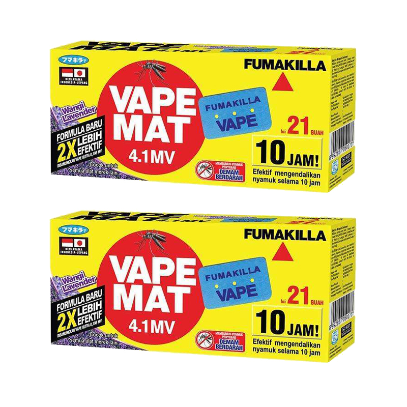 Promo Fumakilla Vape Lavender Mat [21 Mat] Isi 2 Pcs di Seller Blibli
