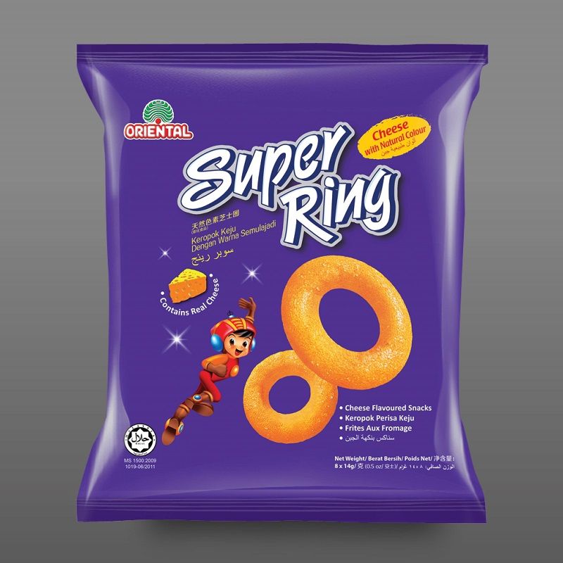 Jual Oriental Super Ring Cheese With Natural Color Snack 8 X 14 G Terbaru Juni 2021 Blibli