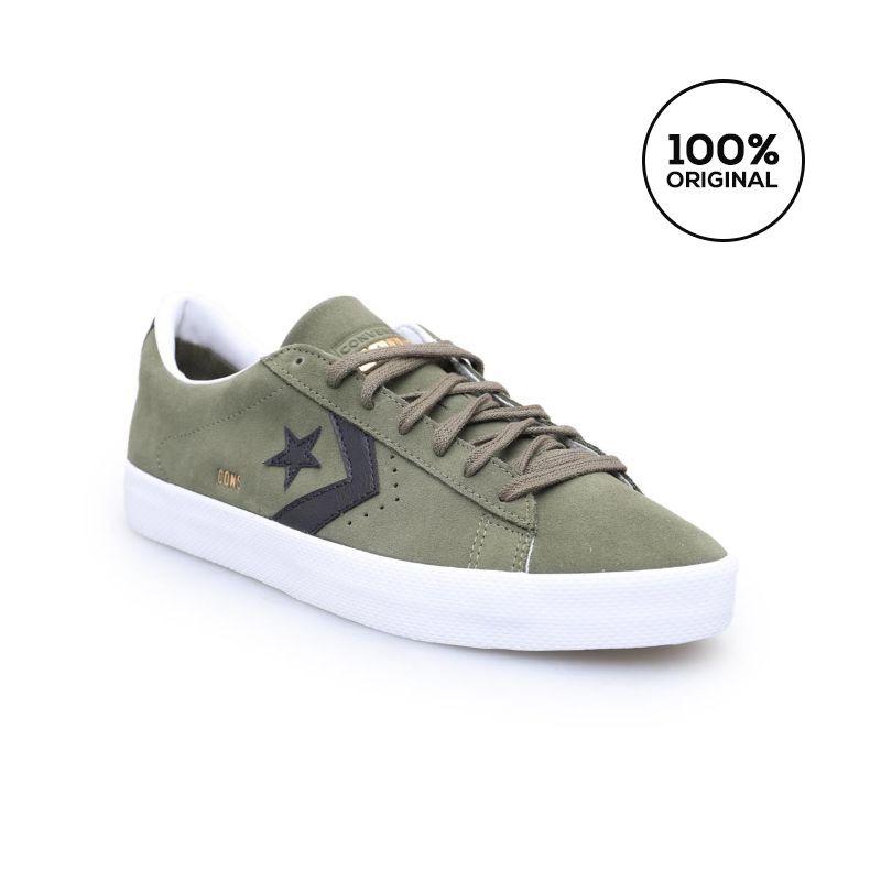 Jual Converse Pro Leather Vulc Pro Utility Black White CONA00945C