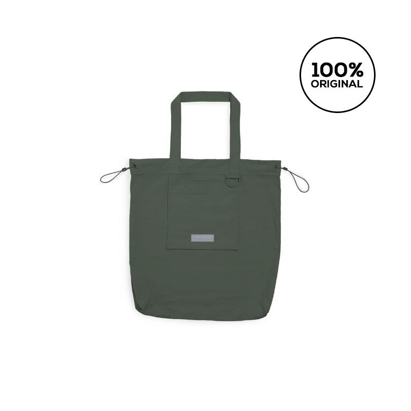 Promo Beyond The Vines Drawstring Toggle Tote Bags Olive Diskon 2 di