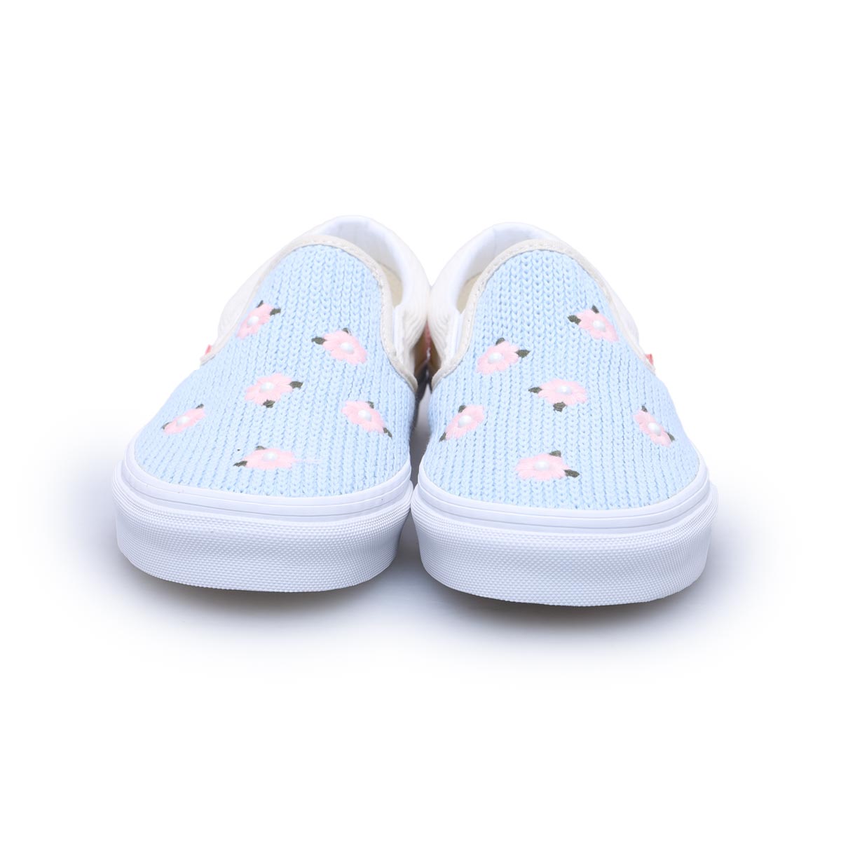 Knit vans slip store on