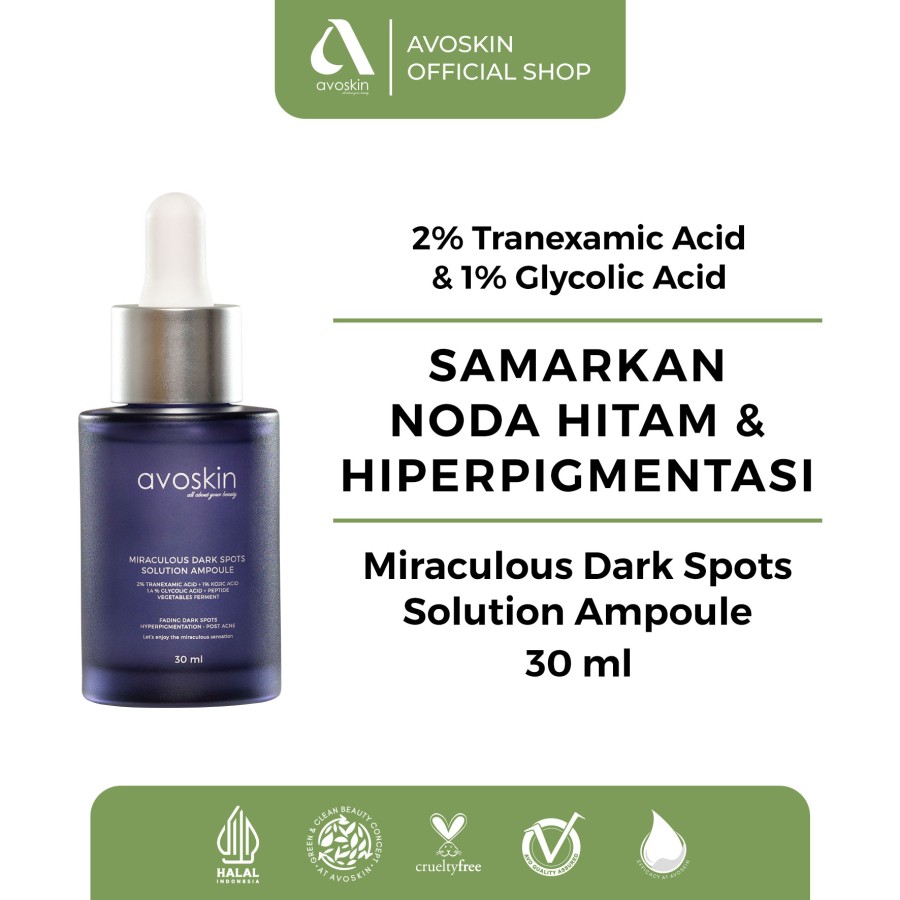 Promo Avoskin Miraculous Dark Spots Solution Ampoule 30 Ml Diskon 10 Di Seller Avoskin Official