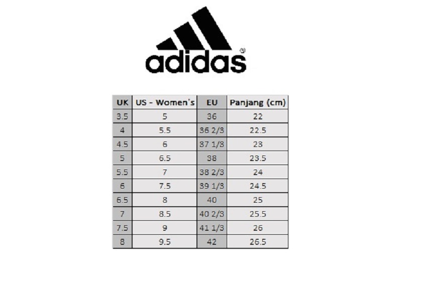 Adidas us outlet 8 size berapa