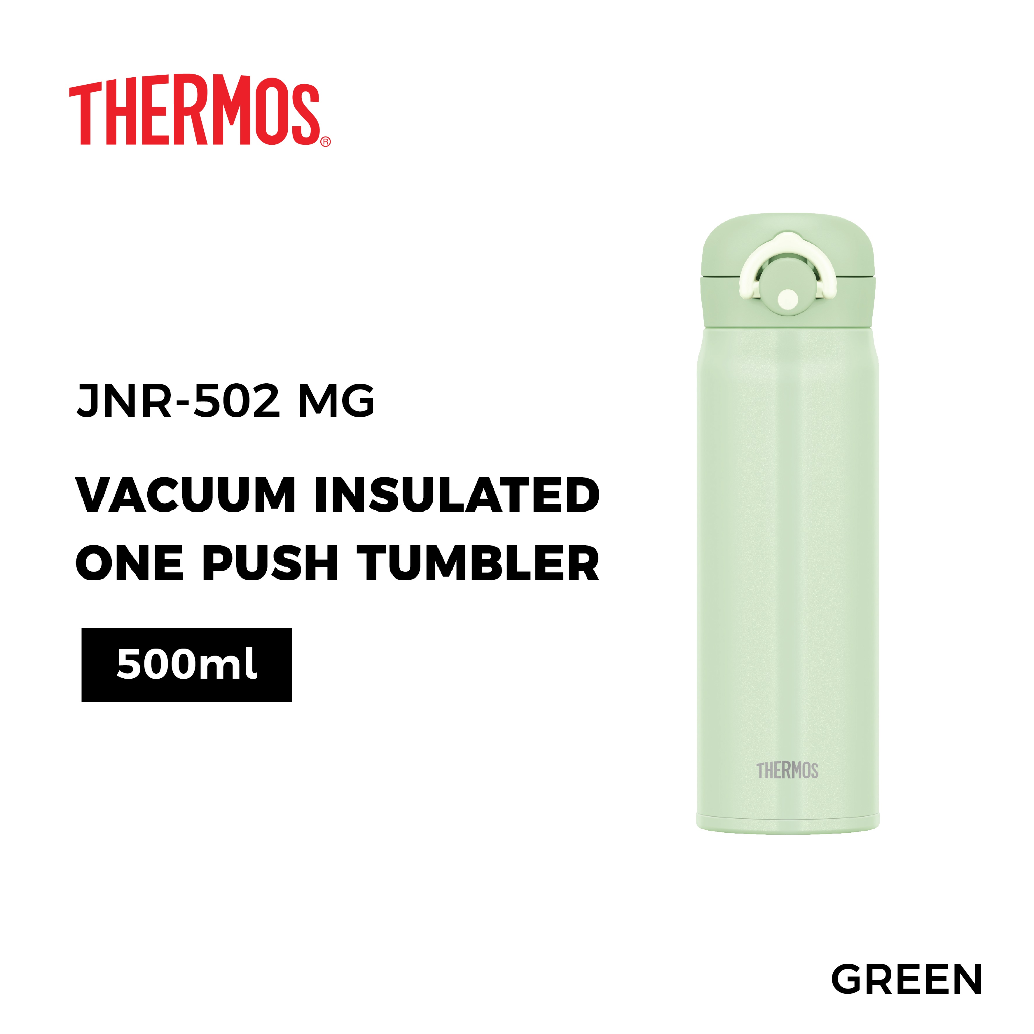 Promo Thermos Vacuum Insulated One Push Tumbler Green 500ml (JNR