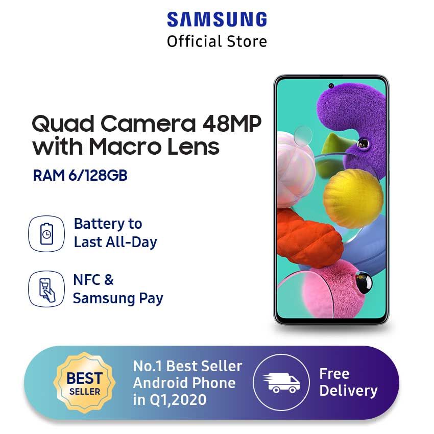 Jual Samsung Galaxy A51 Smartphone [6 GB/ 128 GB] Online