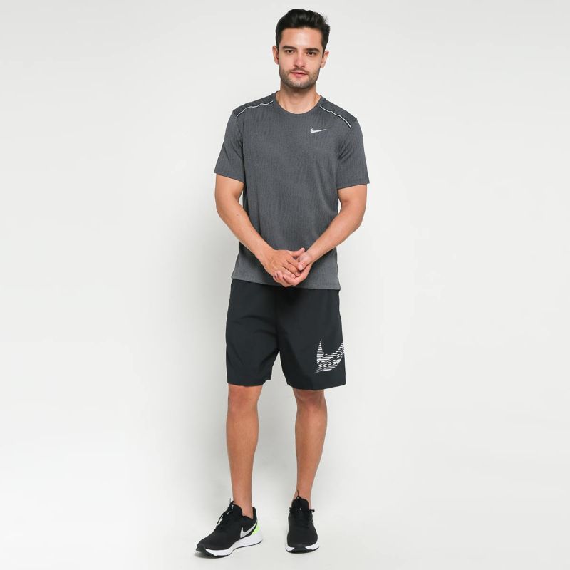 Jual NIKE Men Running Dry Miler Jacquard Short Sleeve