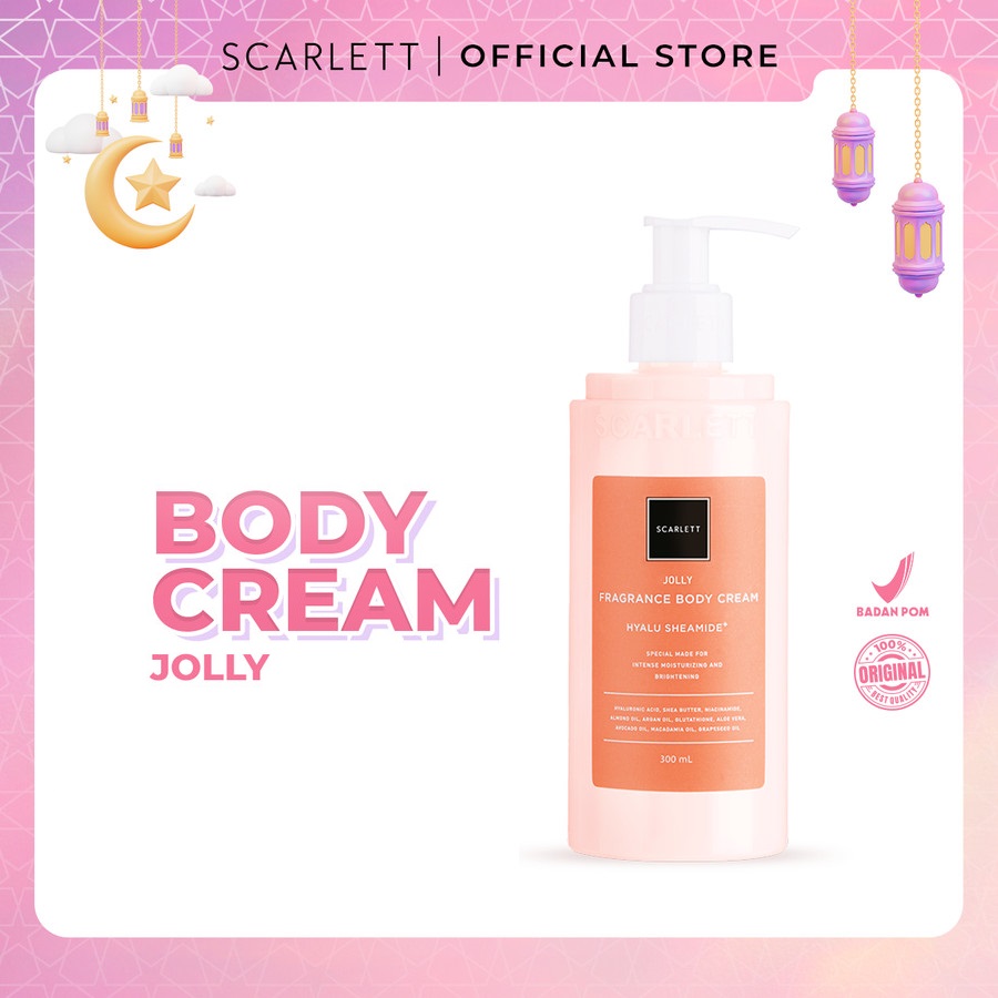 Promo Scarlett Whitening Body Cream Jolly Diskon 25 di Seller Scarlett