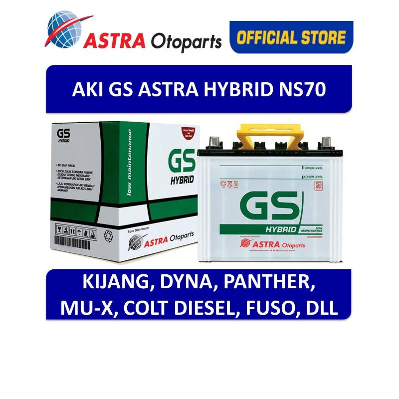 Jual GS ASTRA Hybrid GSHY-NS70 Aki Mobil di Seller Radiant Store