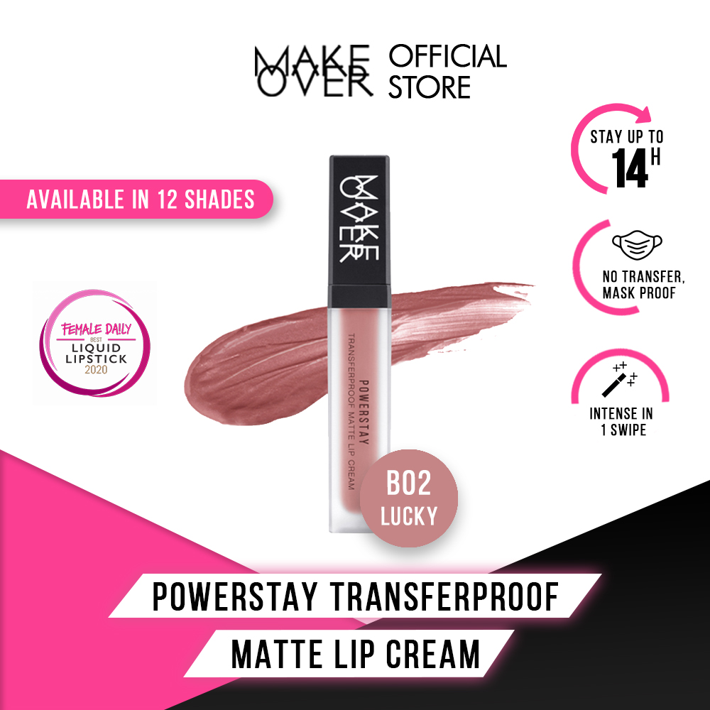Jual Make Over Powerstay Transferproof Matte Lip Cream