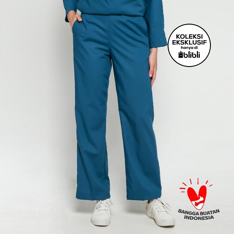 Promo ATS The Label Qiandra Pants Bli14 Celana Wanita - Teal ...