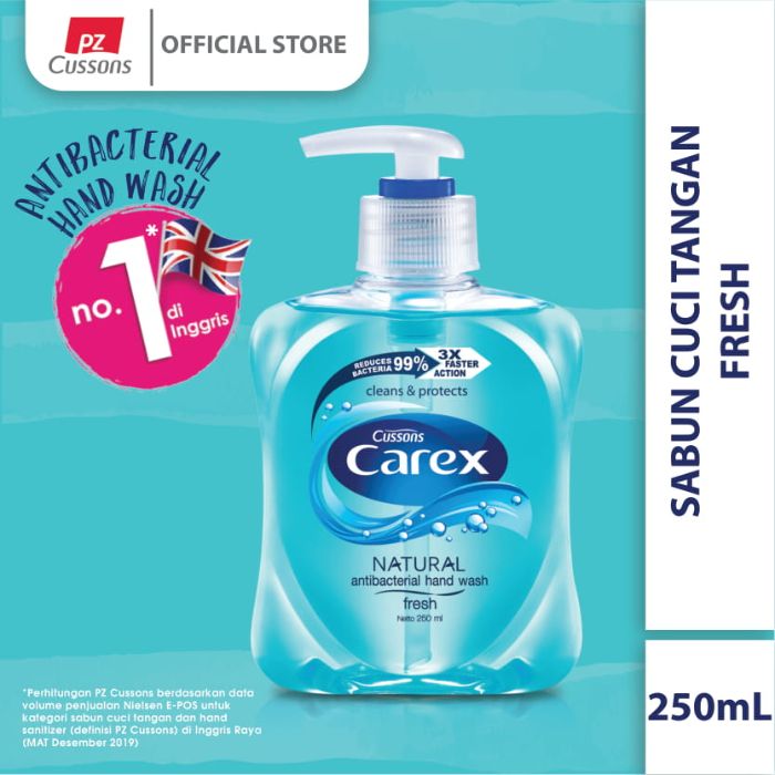 Jual Carex Hand Wash Fresh Pump [250 mL] di Seller Tifi's Shop Pulo