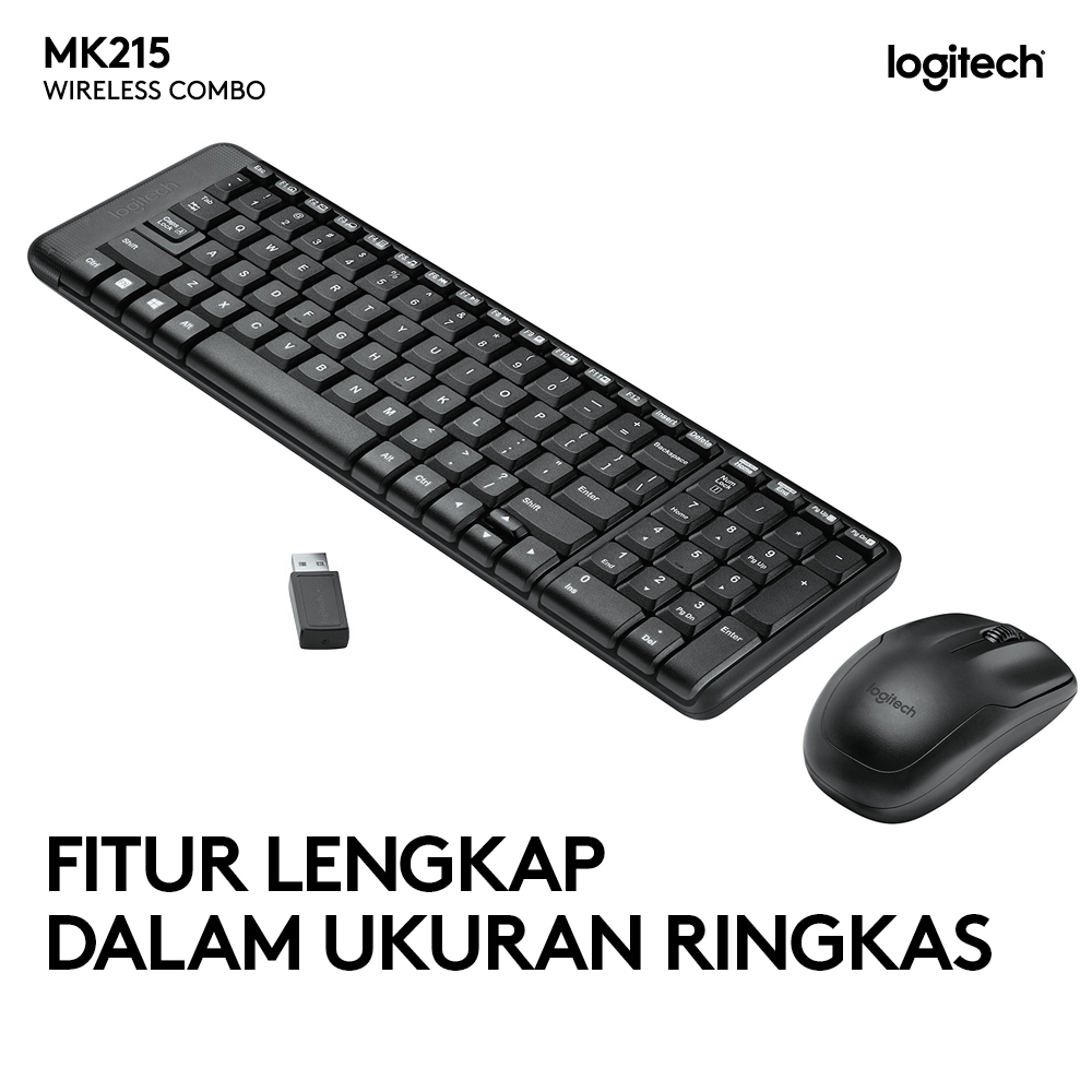 Mk215 Promo Logitech Mk215 Wireless Keyboard & Mouse Combo Diskon 13% Di ...