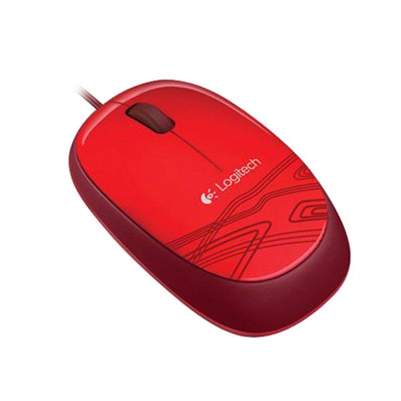 Jual Logitech M105 Wired Optical Mouse - Red Online April