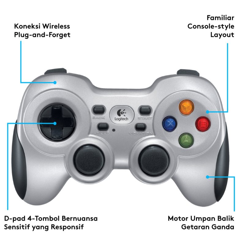 Logitech F710 Wireless Gamepad 2