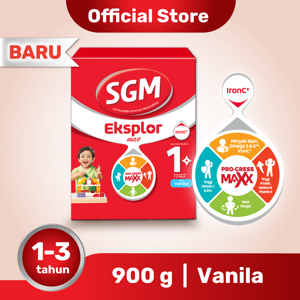 âˆš Sgm Eksplor Aktif 1 Pro-gressmaxx Vanila Susu Formula